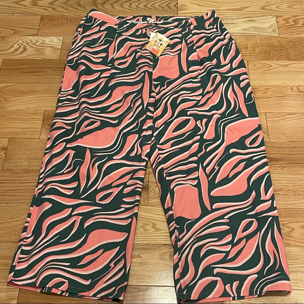 Lucy & Yak L.E. Cole ORGANIC DENIM Mari Zebra Print W46 ; UK 26 REG ; US 22 REG